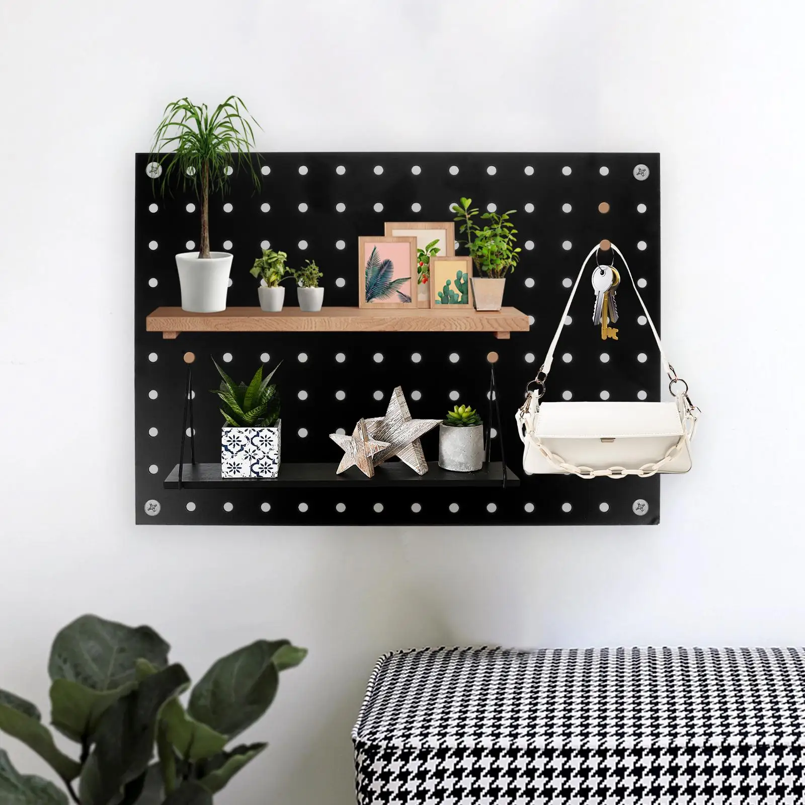 

Metal Perforated Board Peg Boards Hole Pegboard Garage Tool Organizer Perfboard