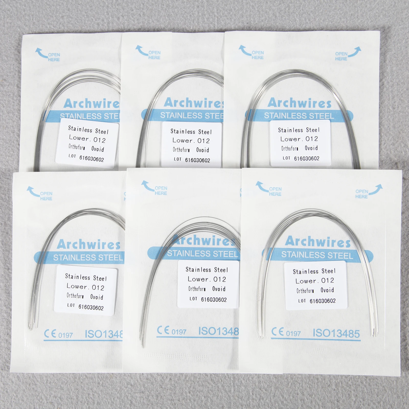 SKYSEA Dental Orthodontic Stainless Treatment Steel Rectangular Arch Wires Ovoid 10 pcs/pack