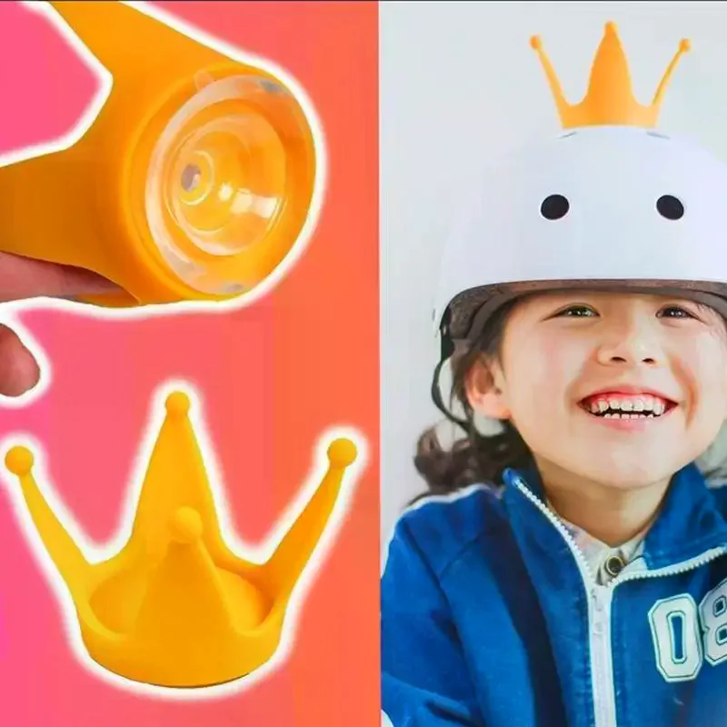 Motorcycle Helmet Crown Decoration 1 PCS Funny Suction Cup Universal Topper for Rider Cosplay Holiday Dress Up