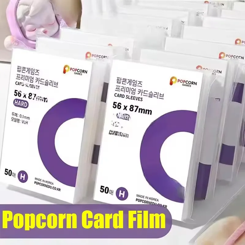 56x87mm 63.5x88mm Card Sleeves Transparent PP Kpop Card Holders Postcards Films Waterproof idol Album Photo Protective Sleeve