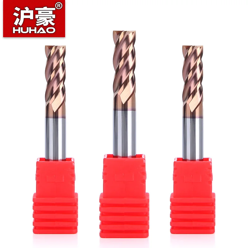 

HUHAO 4 мм 5 мм 6 мм 8 мм HRC55 Фреза 4 канавки Плоская концевая фреза Фрезы для обработки с ЧПУ Концевые фрезы с покрытием из сплава Твердосплавная сталь Инструменты с ЧПУ