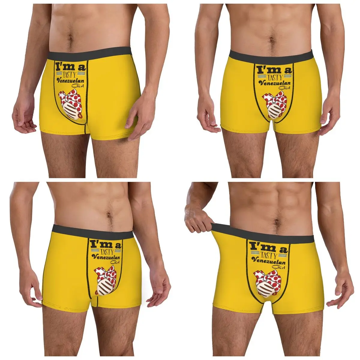 Трусы-боксеры, шорты Arepa Venezuela Im A Tasty Venezuelan Girl, мужское мягкое нижнее белье для Homme, мужской подарок бойфренду