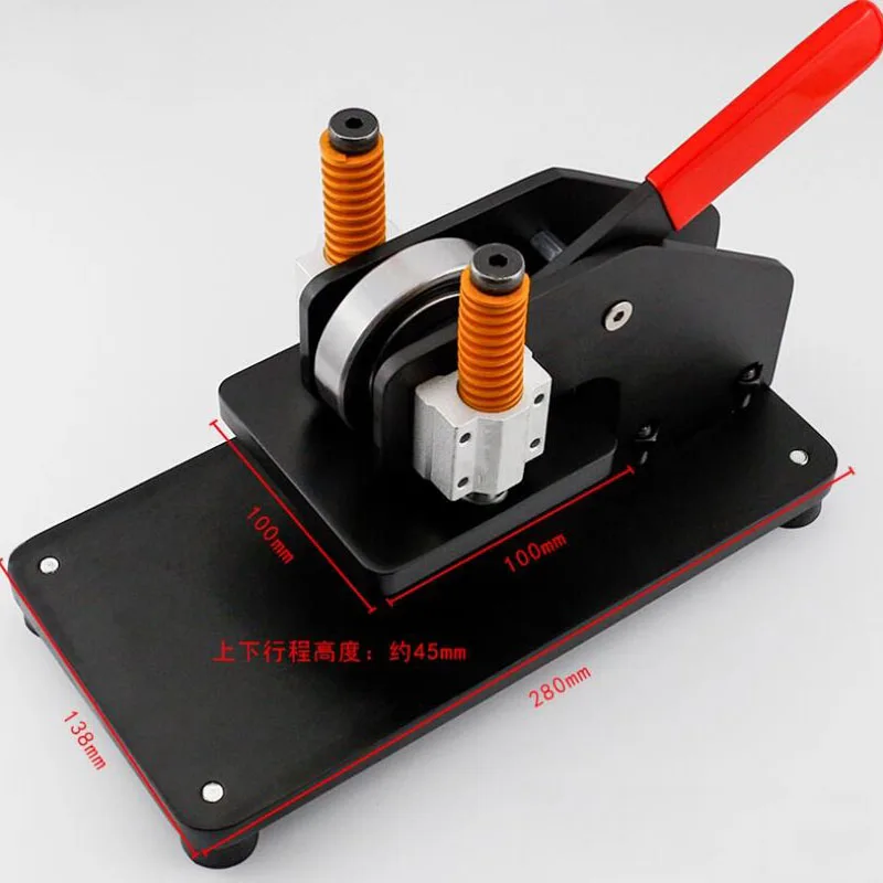 

1 Ton News Force | Mini Manual Die Cutting Machine for Leather, Fabric, Silicone Cutting (100x100mm Work Area)