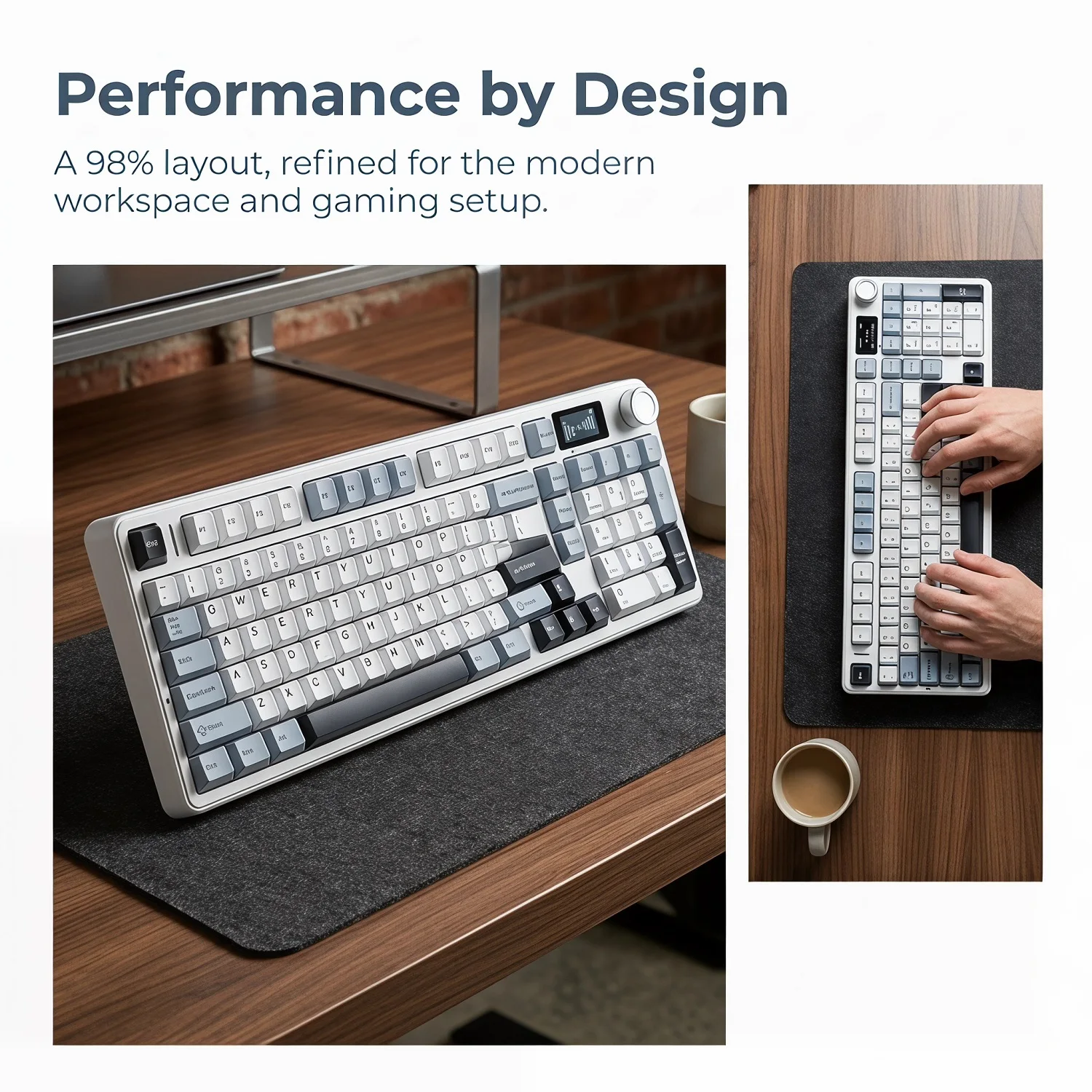 New AULA F99 Max Gasket Mechanical Gaming Keyboard | Tri-Mode Wireless (BT/2.4G/Wired) | Fully Hot-Swappable Keys