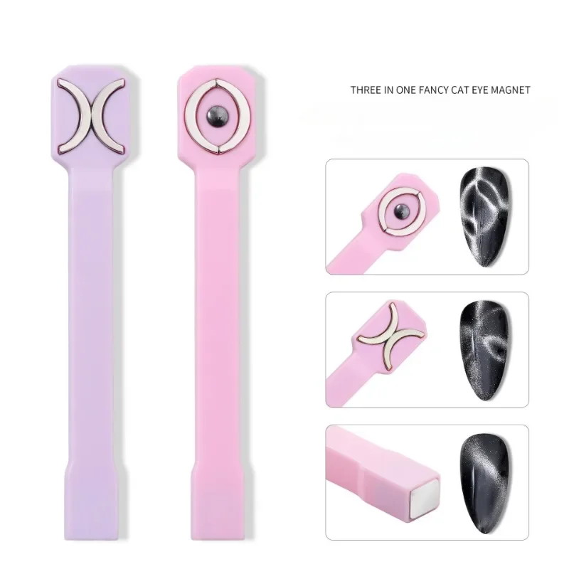 New Multi-function Magnet Cat's Eye Powerful Magnet 5 in 1 Nail Tool Double-ended Magnetic Gel Magnet Attraction Magnetic Sticks