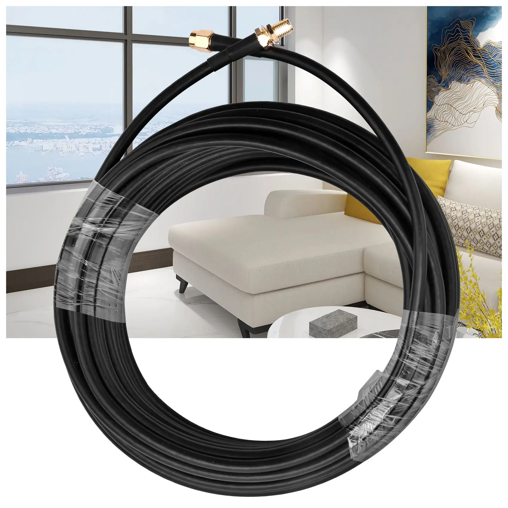 

Удлинитель антенны SMA Wi-Fi 10 м SMA «папа» к SMA «мама» с низкими потерями RG58 Коаксиальный кабель Патч-коаксиальный кабель для 2G/3G/4G LTE