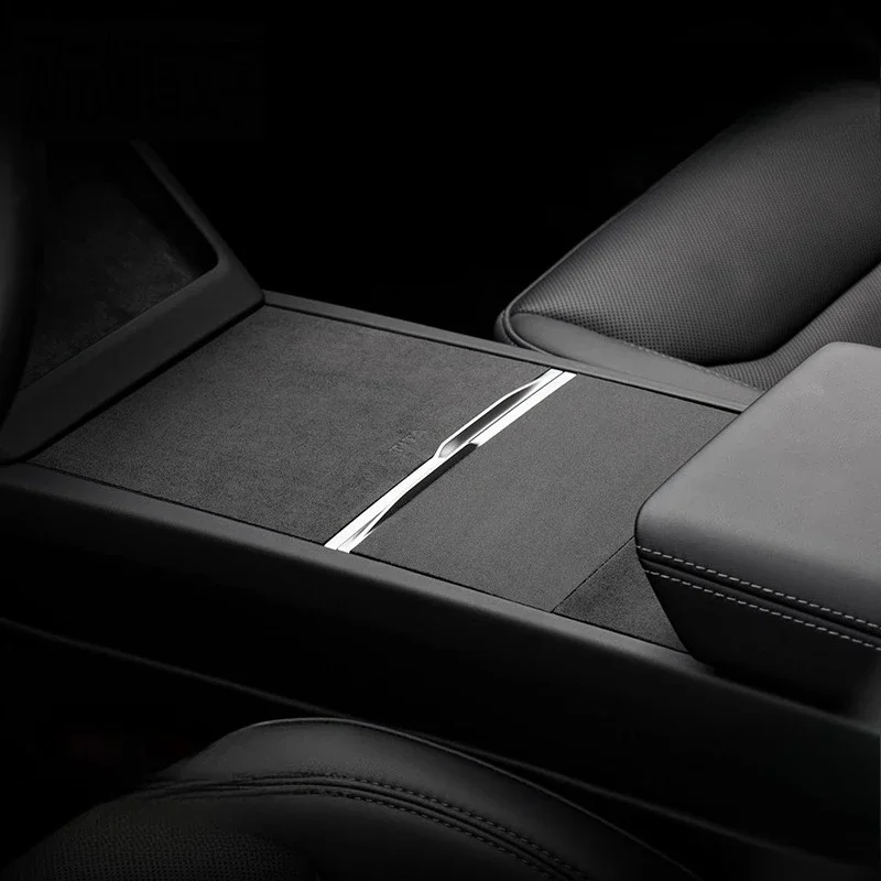 

Защитная наклейка из настоящего карбона для центральной панели управления Tesla Model 3/Y Highland, аксессуары для модификации интерьера