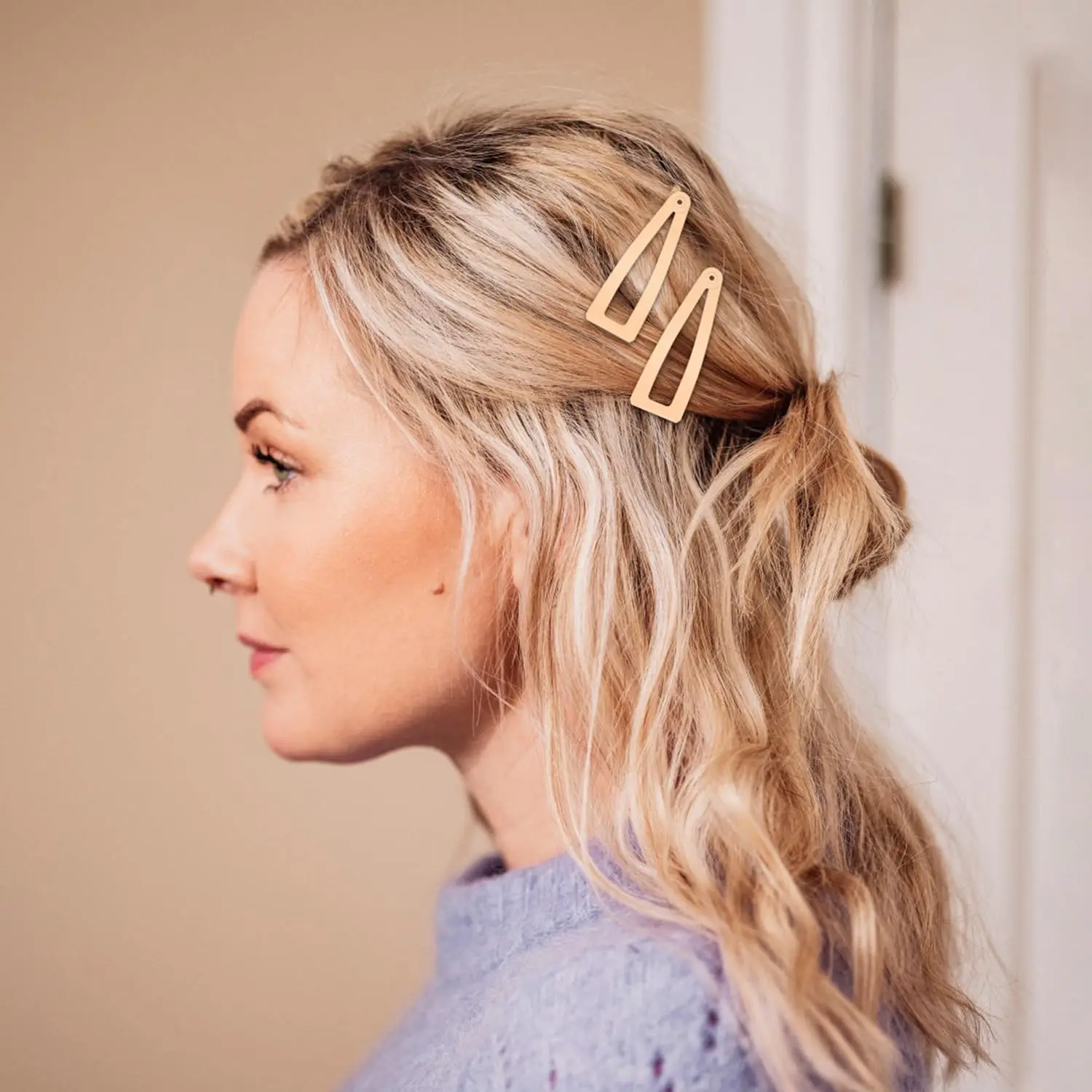 10 Pcs Double Grip Hair Clips, Sightor Metal Snap Hair Clips Hair Barrettes for Women Hair Making Salon Supplies Hair Accessorie view 2