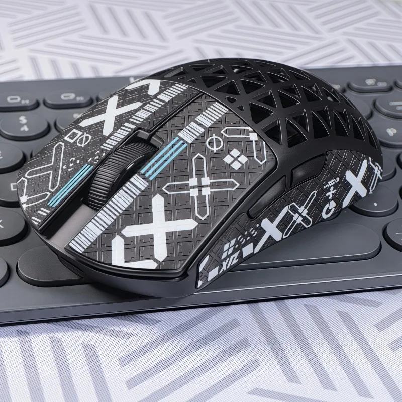 ملصقات مضادة للانزلاق مضادة للعرق ملصقات قدم ملفوفة بالكامل ومنصات للقدم، لماوس IPI مناسب للألعاب والاستخدام المكتبي