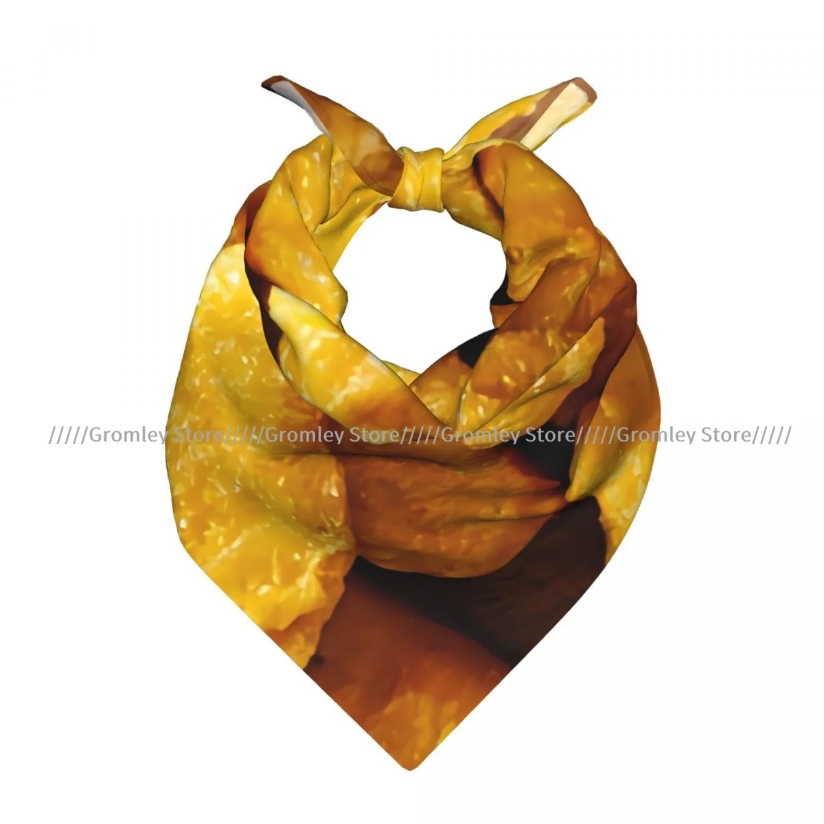 Organic Fried Chicken Nuggets Square Scarf Ladies Casual Head Neck Wrap