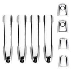 8Pcs for Mitsubishi L200 Triton Pickup 2006-2014 Chrome Door Handle Cover Trim