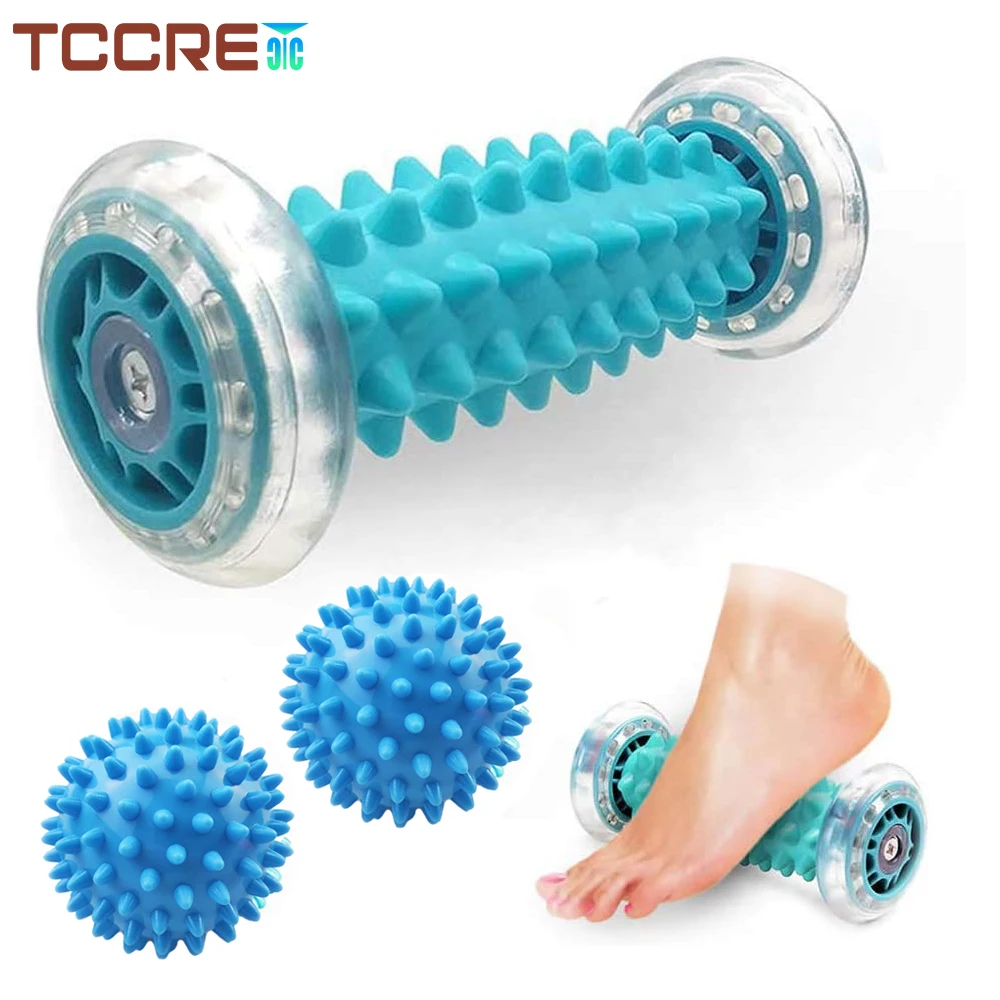 

Foot Massager Foot Fascia Roller Balls Set Hedgehog Ball for Relief Muscle Soreness Plant Fasciitis, Relax Pressure