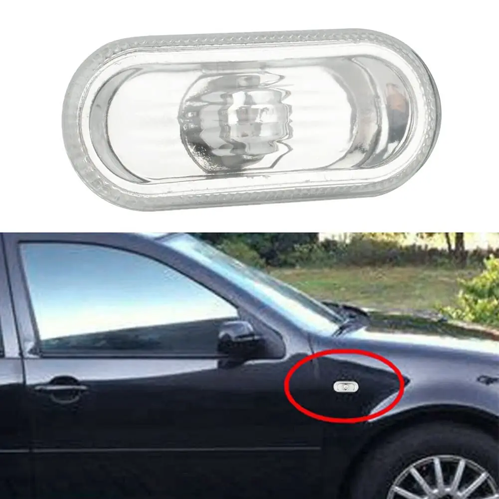 2Pcs Car Side Marker Lights Turn Signal Lamp Warning Lights Lamp Indicator Compatible for 4 Mk4 1998-2003 New Car Lights