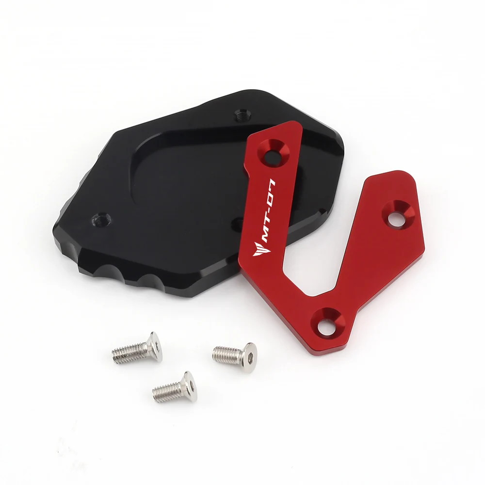 For Yamaha MT 07 Mt07 2014-2024 2025 2023 Aluminum Alloy Side Stand Enlarger Kickstand Tire Valve Cap Motorcycle Accessories