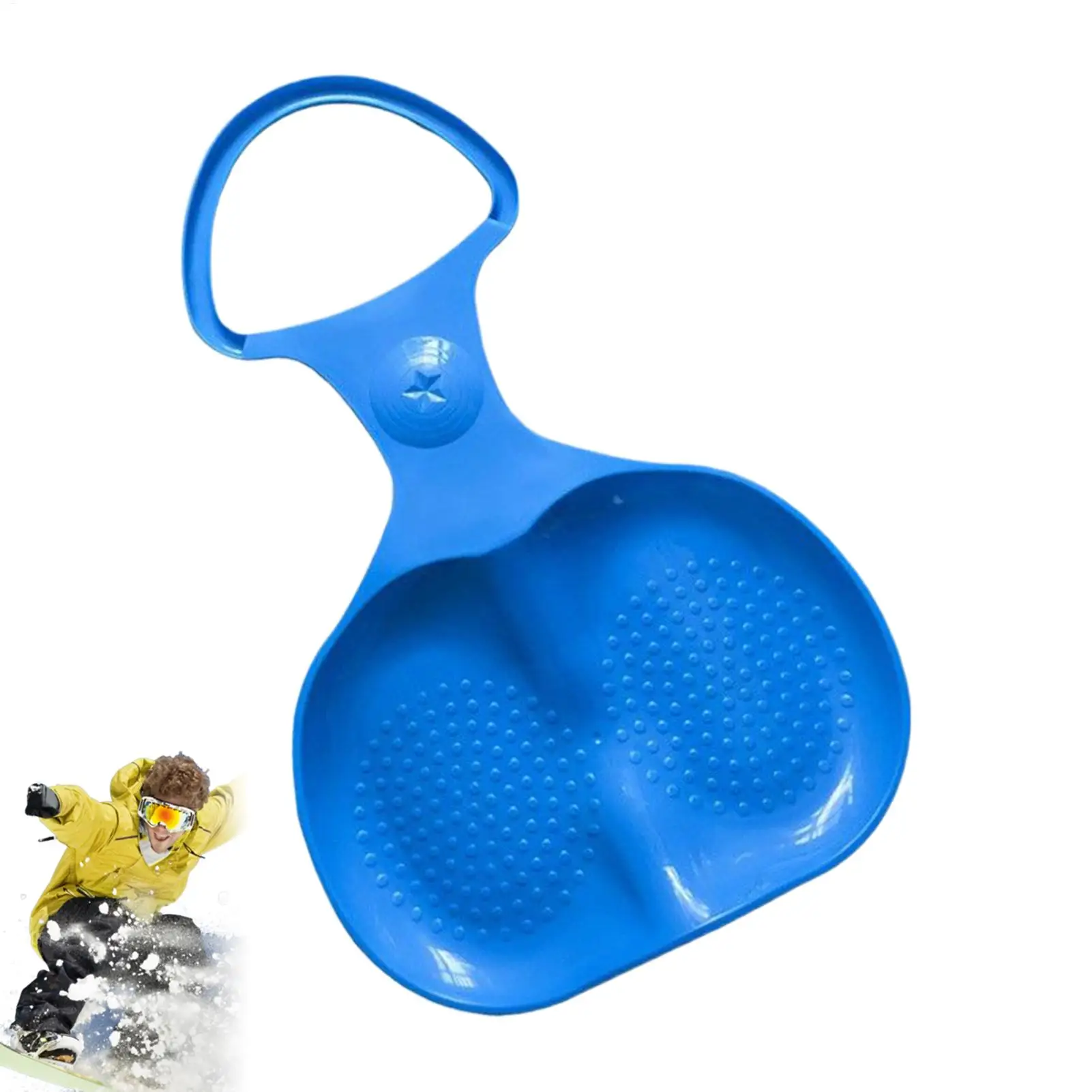 Sleds For Snow Winter Sports Supplies Snow Slider With Handle For Family Kids Adults Teens Visitors School Vacation Backyard view 2