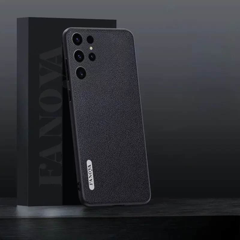 

For Samsung Galaxy S25 Ultra Plus Shockproof Leather Case Soft Back Cover Funda For Samsung S25 Plus Ultra 5G Coque Capa Bumper