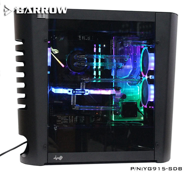 Barrow Acrylic Board Water Channel Solution kit use for IN WIN 915 Computer Case / Kit for CPU and GPU Block / Instead reservoir