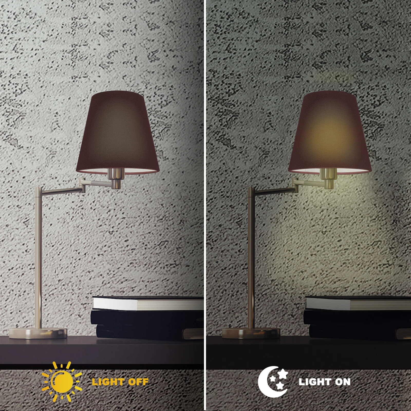 

Coffee Bulb Lamp Shade Cloth Cover Durable Fabric Linen Handmade Simple Home Hotel Decoration Lighting Accessories