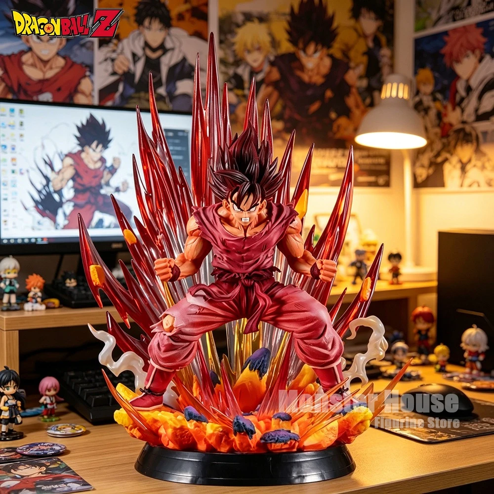 

38cm/14.96in Anime Dragon Ball Figure Kaiouken Goku Action Figures Pvc Statue Desktop Ornamen Collection Model Toys Gifts