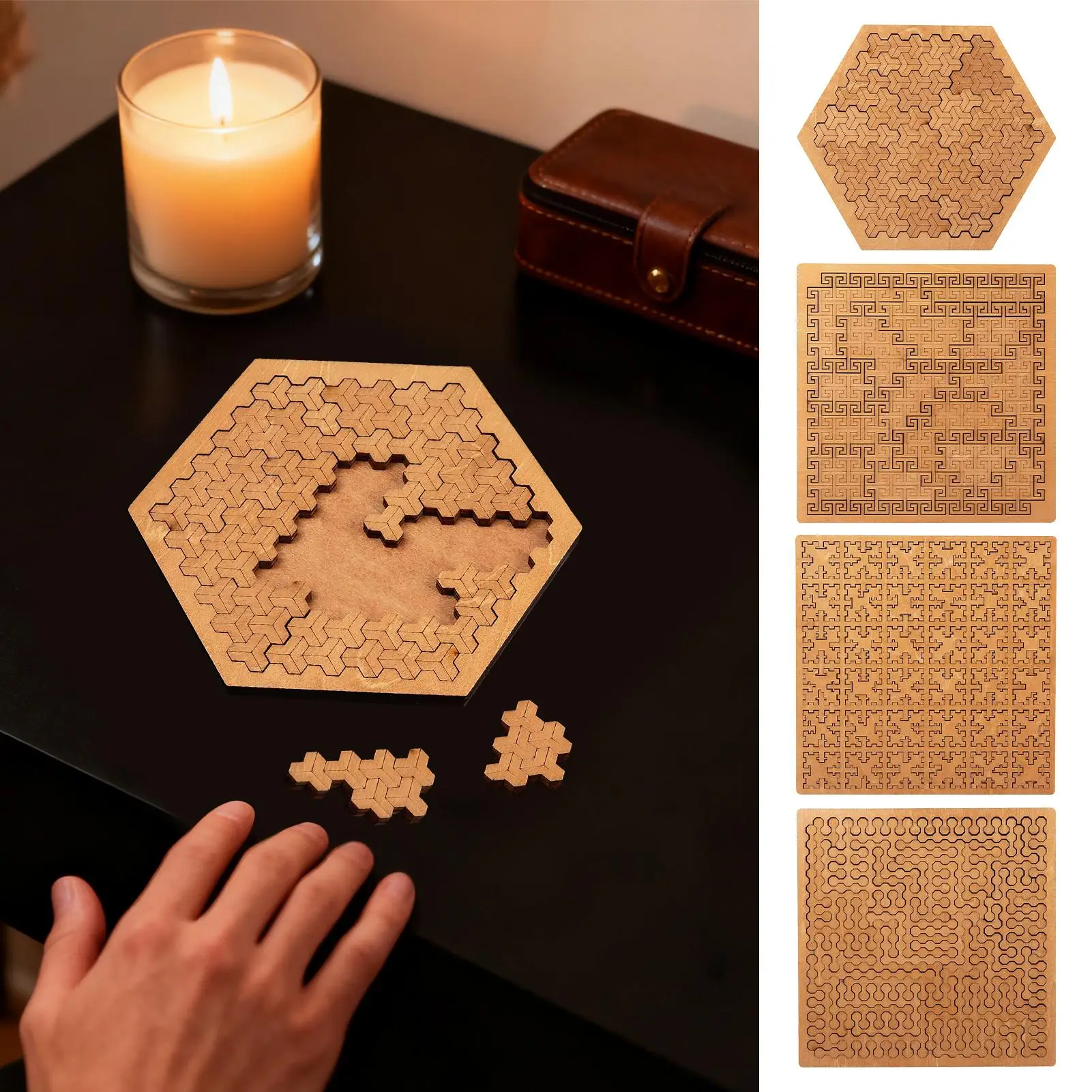 Puzzles für Erwachsene, tragbares Puzzlespiel, Holzpuzzle für Kinder, für Männer, Frauen, Jungen, Jugendliche, Teenager, Ehemann, Sohn, Tochter, Familie