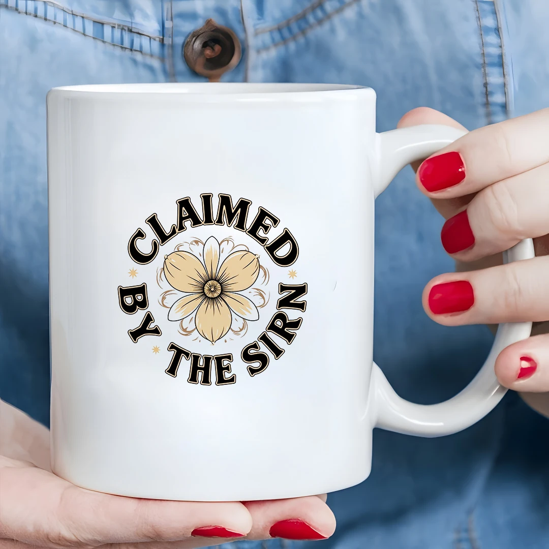 

11oz Mug + Yellow Flower Art Cup + Kids Cold & Hot Drink Cup + Christmas Gift + Home & Office Cup