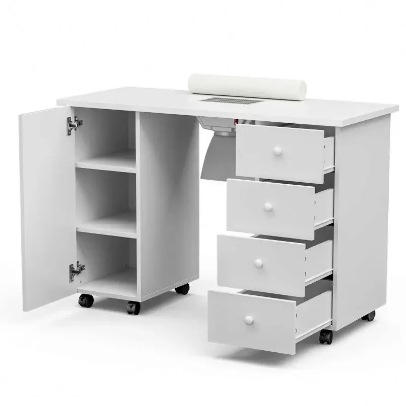 Beauty salon makeup table