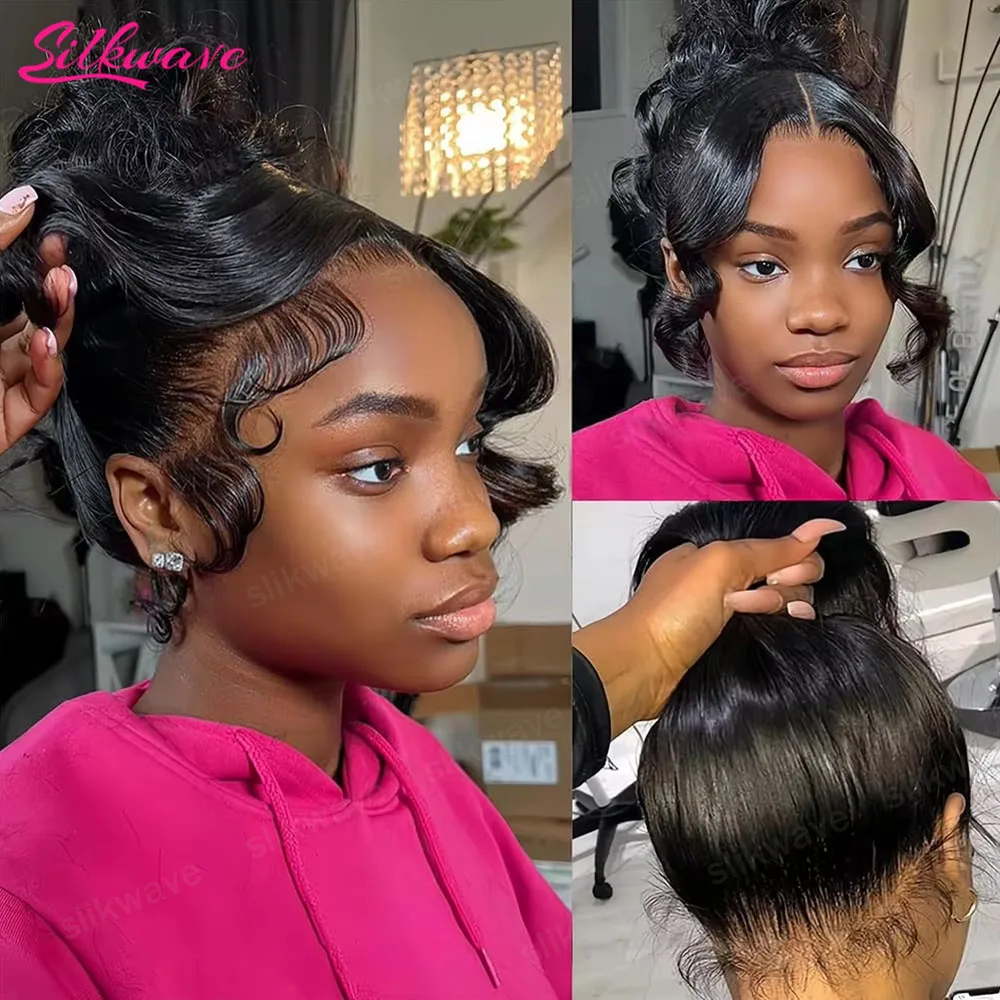 

Парик Body Wave 360 HD Full Lace Front с завязками, 13x4 13X6 HD прозрачный фронтальный парик, бразильский натуральный парик без клея