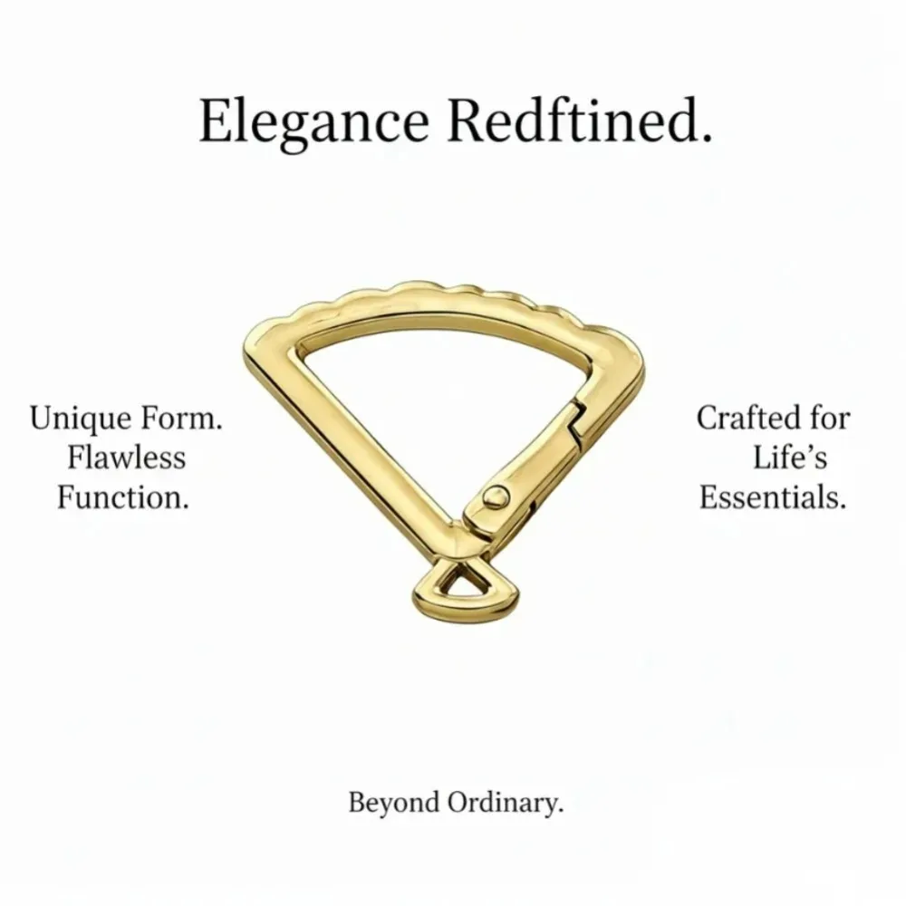 5-30Pcs Triangle Key Ring, Spring Snap Clip Hook Trigger Keychain Kettle Buckle for Bags Purses wholesale