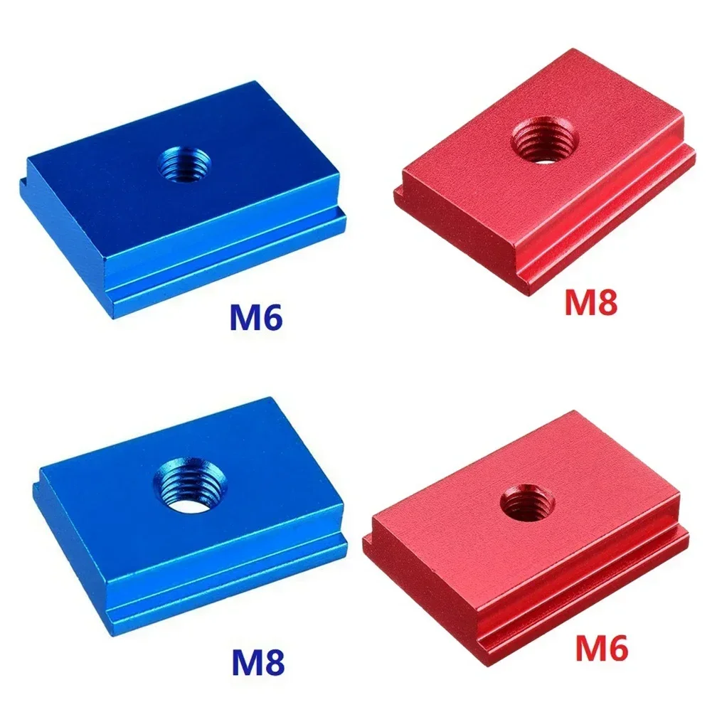 1pc M6/M8 T-Track Slider T-tracks Model Aluminum Alloy T Slot Nut Standard Miter Track For Workbench Router Table Woodworking