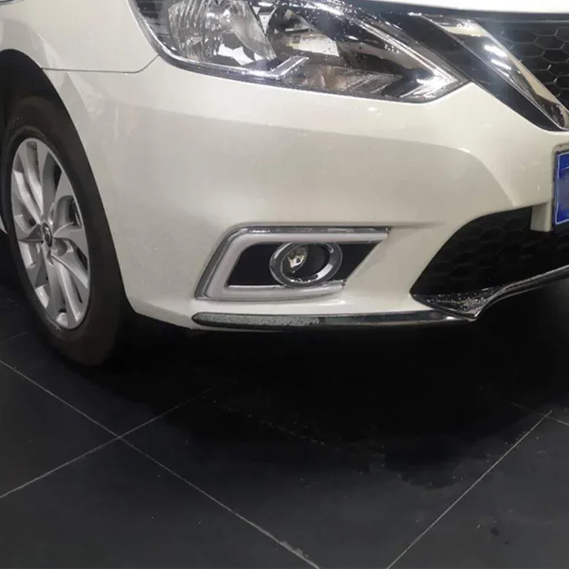 

LED DRL Daylights For Nissan Sentra B17 2016 2017 2018 2019 Yellow Turn Signal Daytime Running Headlamps Auto Driving Lamp