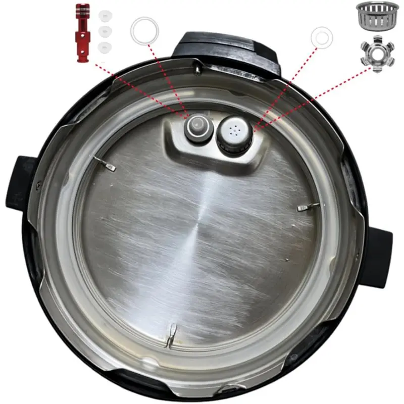[NEW!N92R】 Replacement Parts For Instant Pot LUX80 8QT Includes Steam Release Handle, Sealing Ring, Float Valve, Anti-Block