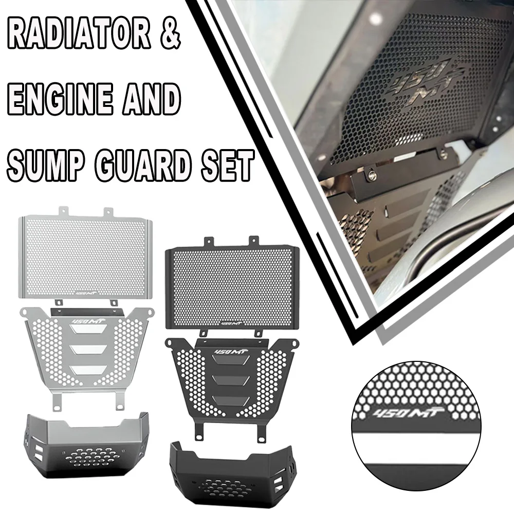 

450MT Ibex 450 FOR CFMOTO CF MOTO 450 MT IBEX450 2024 2025 2026 Motorcycle Radiator Engine And Sump Guard Cover Set Protective