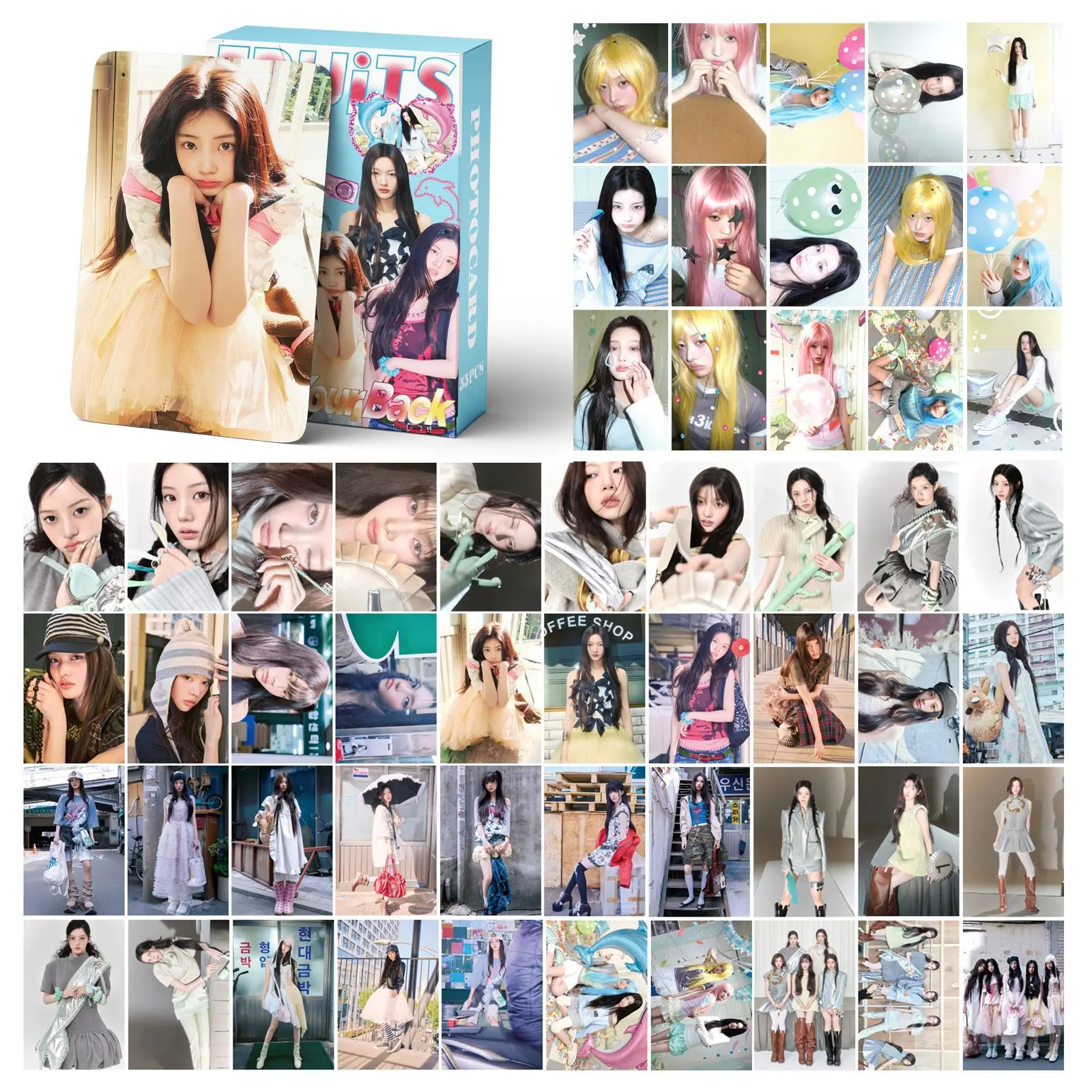 55Pcs New Albums LOMO cards I GOT YOUR BACK cards Surrounding Ins 3-inch photo card decoration card double-sided Fans card Gift image 2