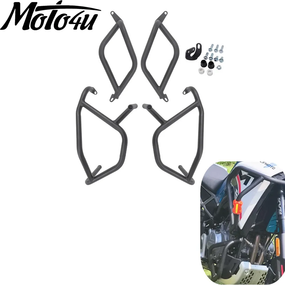 

Для CFMOTO 450-MT 450MT 450 MT MT450 MT 2024 защита двигателя мотоцикла верхний нижний бампер рама мотоцикла защита от падения