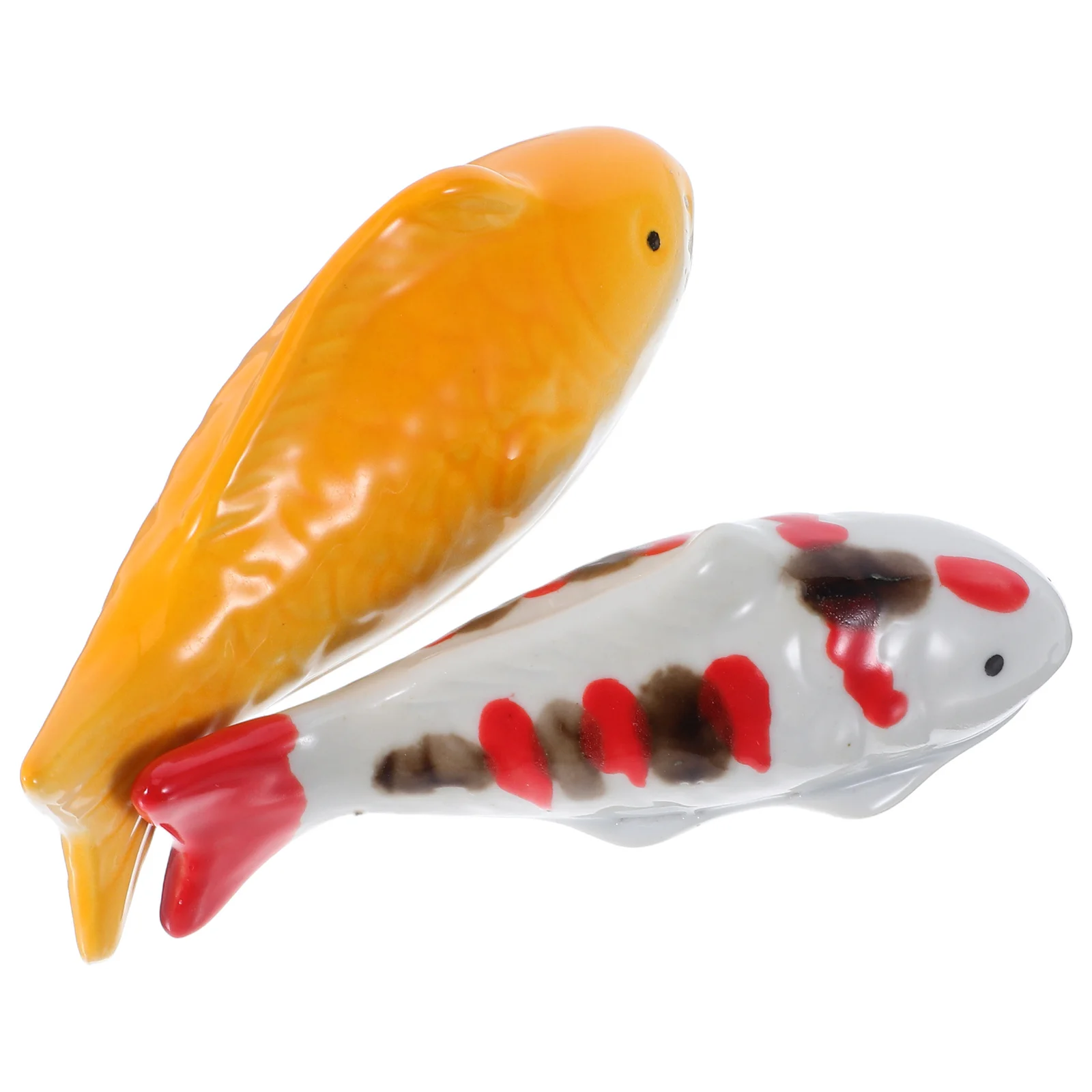 

2Pcs Ceramic Floating Koi Fish Statues Fish Garden Decor for Pond Bathtub Aquarium Outdoor Landscape Ornament Pond Decor