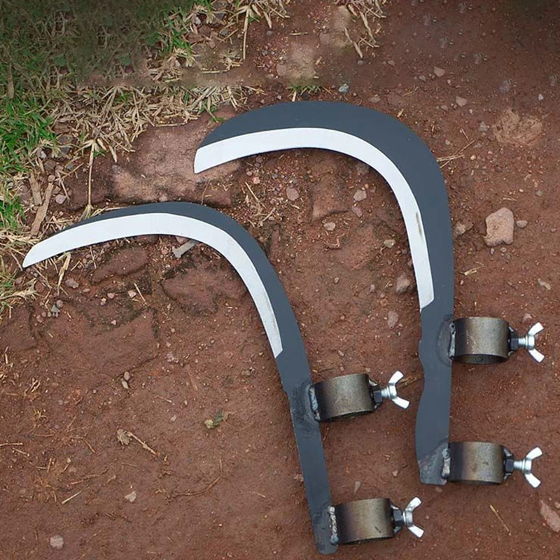 

Multifuntional Portable Grass Sickle Cutter Head Wheat Lawn Mower Gardening Grass Weeding Knife Farm Scythe Sickle Garden Tools