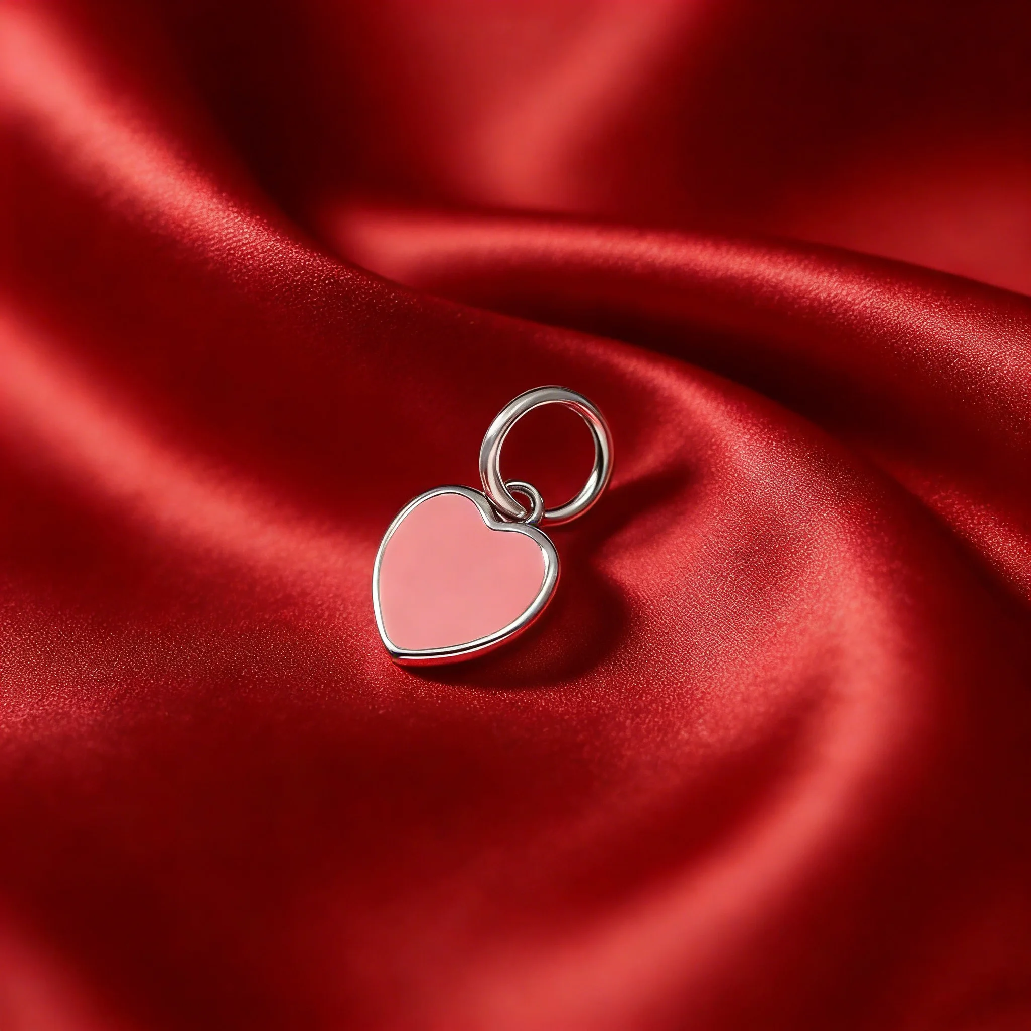 

Элегантный и уникальный изящный кулон с эмалью и серебром 925 пробы в форме соединенных сердец, украшение ко Дню святого Валентина.