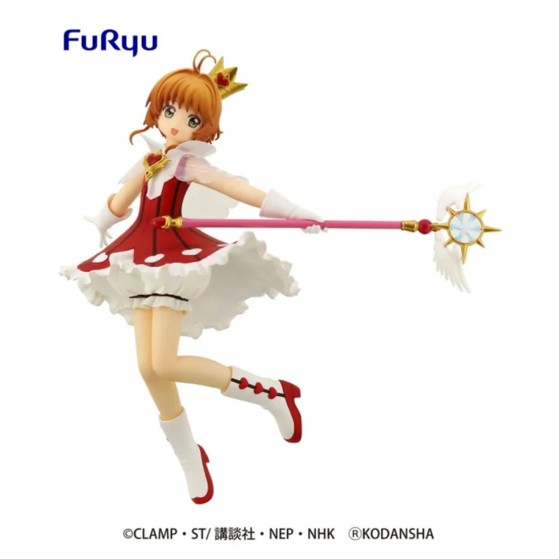 Original Furyu Card Captor Sakura Kinomoto Sakura Action Figure Anime Pvc Model Statue Doll Toy Rocket Beat Ver Figurine Gift