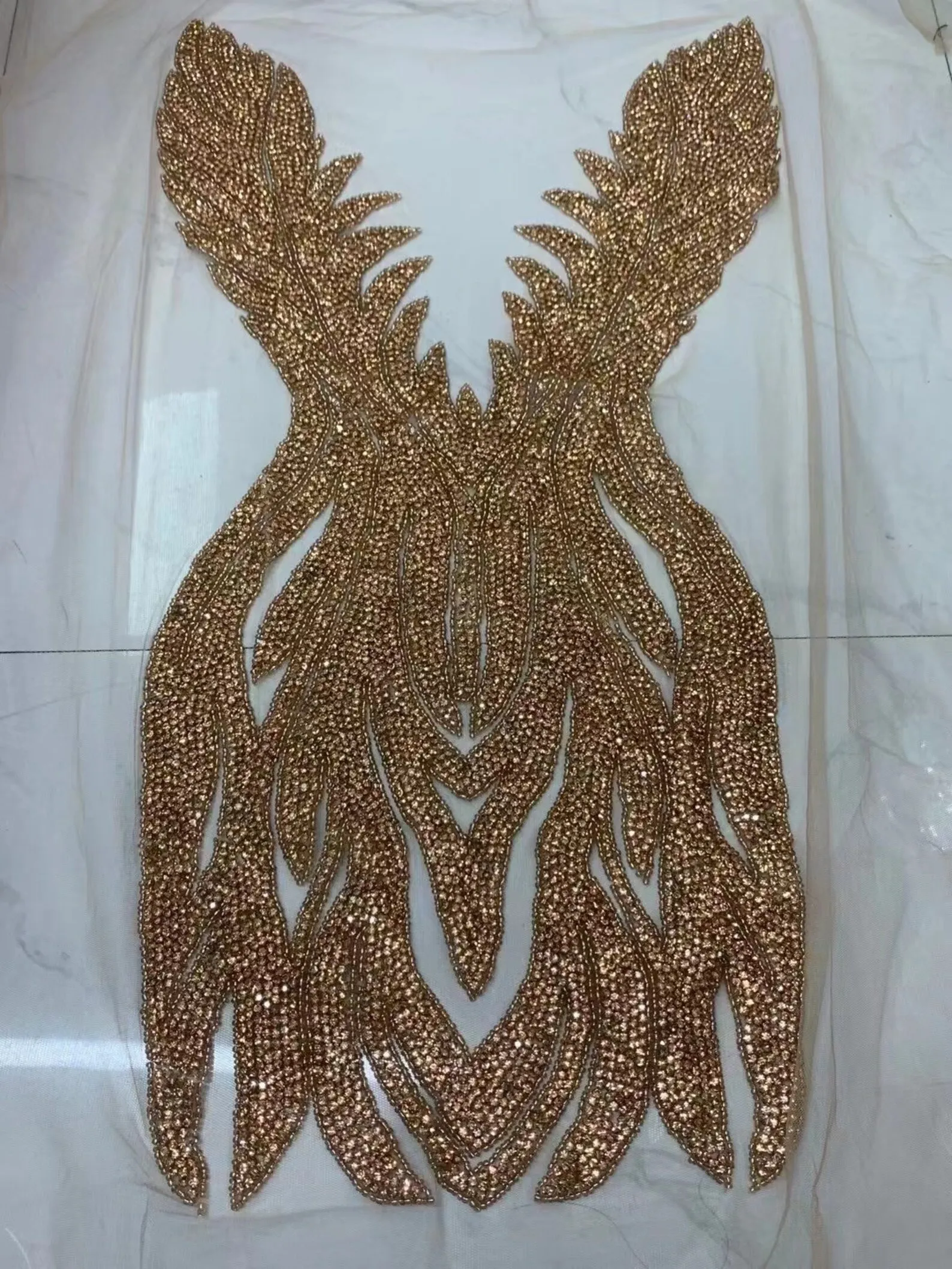 Imagem -02 - Peça de Corpo Inteiro Preto Strass Apliques Corpete Strass Artesanal para Couture Vestido Strass 1