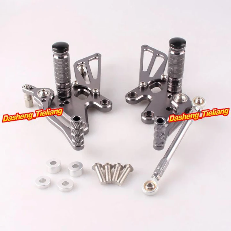 

Motorcycles Adjustable Footpegs Rear Set Foot Rest Peg For Kawasaki EX250 2008 2009 2010 2011 2012 1Pair Aluminum Alloy