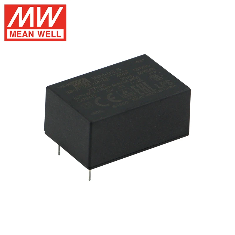 Meanwell IRM 5V Power Supply Open FrameType Single Output AC-DC PCB-Mount Green Power Module Switching Power Supply IRM-20-5