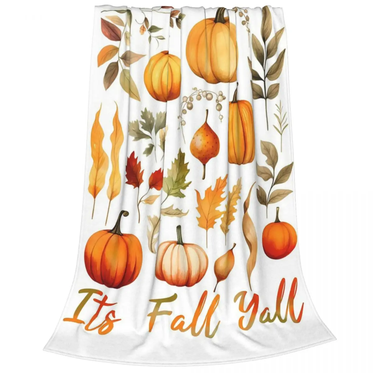 It's Fall Yall,Fall Season Blanket Flannel Multi-function Sofa Throw Blankets For Home Bedroom Office Throws Bedspread Quilt