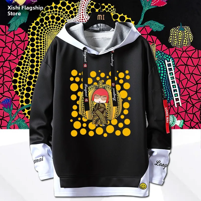 

Худи Nara Polka Dot Pumpkin Artist Art, весенне-осенняя, длинная, из хлопка и полиэстера, с принтом
