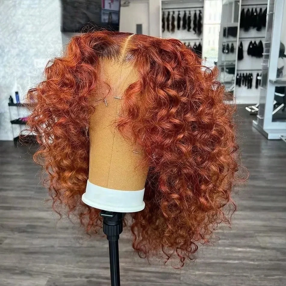 220-density-ginger-brown-bob-wig-100-human-hair-transparent-deep-wave-13x4-lace-frontal-wigs-highlight-curly-short-bob-wig