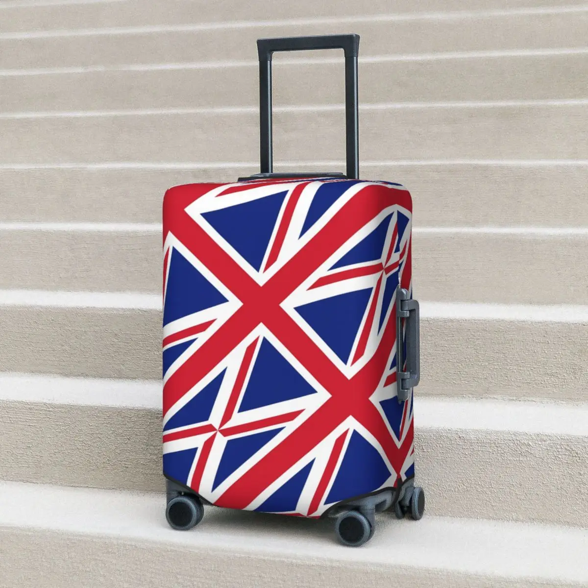 

Чехол для чемодана с британскими флагами и принтом флага, практичная защита для круизной поездки, аксессуары для багажа, полет