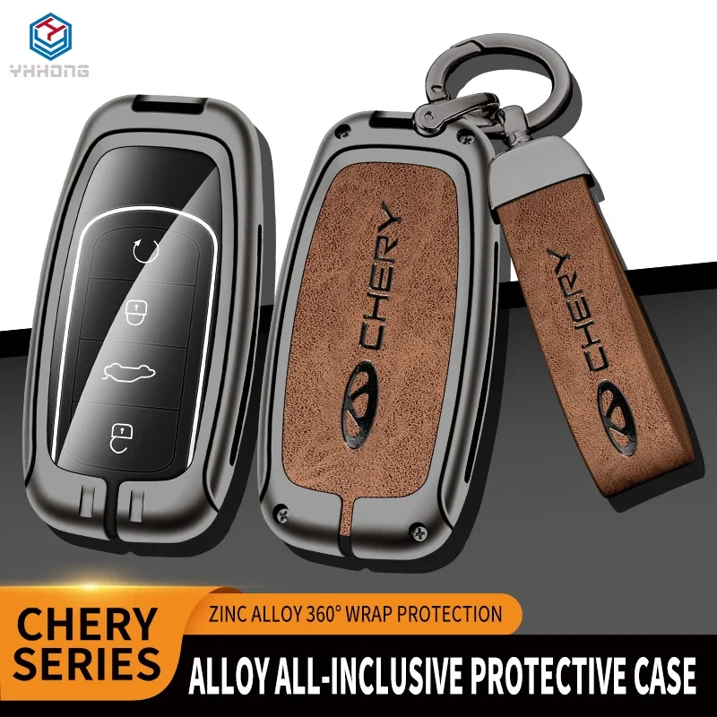 

Zinc Alloy Car Key Case Cover For Chery Tiggo 8 PLUS 8 Pro 7 Pro Arrizo 5 PLUS 2021 2022 Car Holder Bag Styling Accessories