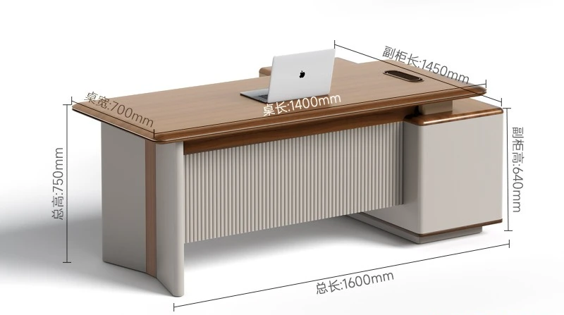 Intelligent dual motor electric lift boss table chairperson's office large desk E0 environmentally friendly high-end desk