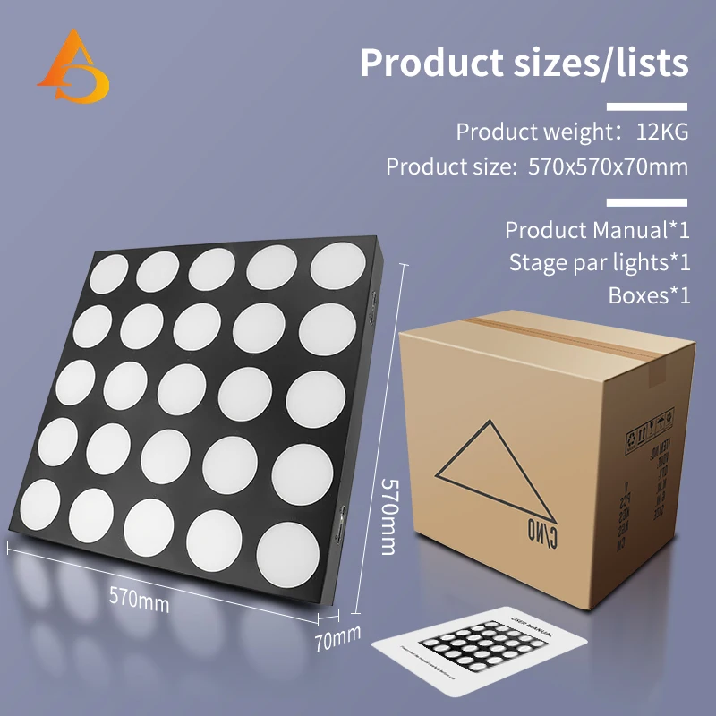 4-10pcs/25x30w RGBW 4 in 1 LED Matrix Light DMX512 Stage Lighting Effects Lighting Disco DJ Bar Wedding Dance Floor Decoration