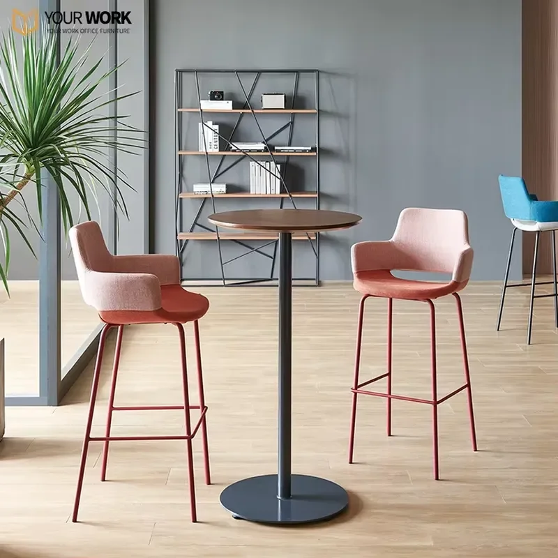 Luxury Custom Solid Metal Frame High Chair for Home Furniture Restaurant Bedroom Hotel Kitchen Decor Modern Design Style