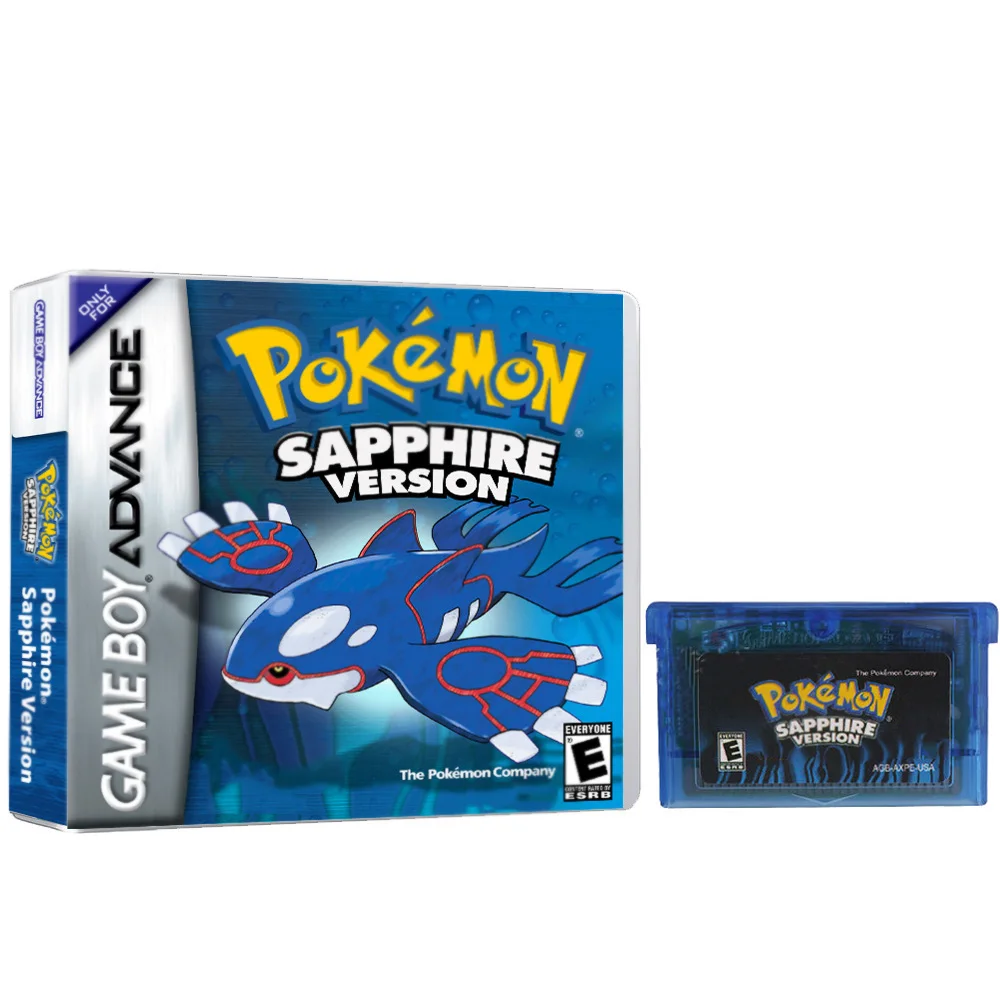 Cartuccia di gioco GBA serie Pokemon In scatola Emerald/Ruby/FireRed/Leafgreen/Sapphire No Manual